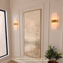 Ver imagem 7 de 2 Arandela Interna Sala Acrilico Jateado LED Integrado LUP95