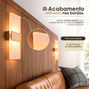Ver imagem 6 de 2 Arandela Interna Sala Acrilico Jateado LED Integrado LUP95