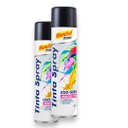 Ver imagem 1 de Kit 2 Tinta Spray Uso Geral Preto Brilhante Mundial Prime 400ml