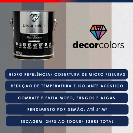 Tinta Solução Total Borracha Liquida 3,6l Decorcolors Branco - 4