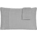 Ver imagem 6 de Jogo de Cama Solteiro Malha 3 Pçs Bella Cama 100% Algodão 88x188x30cm Cinza