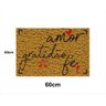 Tapete Capacho Amor Gratidão e Fé 60x40 Casa Entrada Lar - 2
