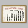 Quadro Cozinha Facas de Carne - 20x30cm - Moldura Caixa Madeira - 1