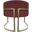 Ver mais imagens de Poltrona Decorativa Recepção Luna Suede Base Ferro Champagne