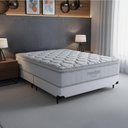 Ver imagem 1 de Cama Box com Colchão King Freedom Molas Ensacadas Branco Ortobom