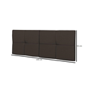 Ver imagem 6 de Cabeceira Painel Cama Box Casal 1,40 México Estofada Suspensa Dobrável - Marrom Suede
