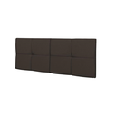 Ver imagem 2 de Cabeceira Painel Cama Box Casal 1,40 México Estofada Suspensa Dobrável - Marrom Suede