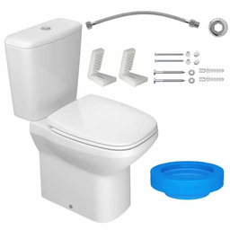 Kit Flex Bacia Sanitária Acoplada com Caixa e Assento Kp380 Deca Branco - 6