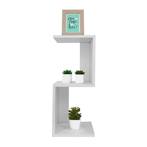 Mesa de Cabeceira Berlim Branco 60 x 25cm