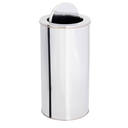 Ver imagem 1 de Lixeira em Aço Inox 30l Basculante Redonda 24x70