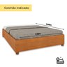 Cama Box Casal em MDP 193cm x 144cm Grécia Espresso Móveis - 4