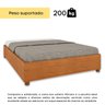 Cama Box Casal em MDP 193cm x 144cm Grécia Espresso Móveis - 5