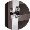 Ver imagem 3 de Portinha para Abrigo D'Agua/Gas 60 x 60 Plus 1F c/Ventil.Mix Corten Brimak