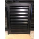 Ver imagem 2 de Portinhola Abrigo Alçapão 80x60 Alumínio Preto Linha 25