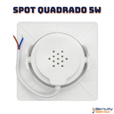 Ver imagem 5 de Kit 10 Spot de Led 5w Branco Frio 6500k Quadrado Direcionável Bivolt 110v/220v Enbutir