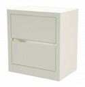 Ver imagem 1 de Mesa de Cabeceira Dynamo com 2 Gavetas Cor Off White - 57736