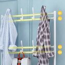 Ver imagem 4 de Rack Spaateira Arara Roupa Sapato Tenis 4 Andares Porta Objeto Gancho Organizador Pendurar Multiuso