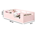 Cama Rosa Montessoriana solteiro 100%mdf - 3