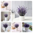 Ver imagem 7 de Buquê de Lavanda Artificial Premium Roxo 38cm Decoração Elegante e Realista