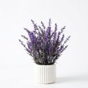 Ver imagem 1 de Buquê de Lavanda Artificial Premium Roxo 38cm Decoração Elegante e Realista