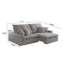 Ver imagem 2 de Sofá Retrátil e Reclinável Império 210cm Braço 25cm Meu Sofá Online