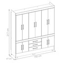 Ver imagem 2 de Guarda Roupa 10 Portas Berlim Amendola