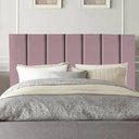 Ver imagem 1 de Cabeceira Estofada Cama Box Casal 1,60m Carla Suede Rosê