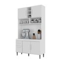 Ver imagem 1 de Armário de Cozinha Cristal Cor:branco Multiuso Mizza Decor