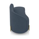 Ver imagem 7 de Sofá 2 Lugares Orgânico 140cm Pé Dourado Morgan Suede Azul Mar D03 - D’Rossi