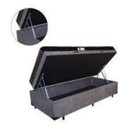 Ver imagem 1 de Cama Box Baú Solteiro Conforto Suede Cinza + Colchão Solteiro Conforto Espuma D23 Com EPS 16x88x188