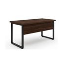 Ver imagem 6 de Mesa Escritório Pé Quadro 1,50x0,60m - s/ Gavetas - Marsala/Preto - 25472