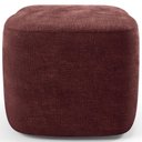Ver imagem 3 de Puff Decorativo Orgânico para Sala Quarto Saori W01 Linho Bordo - Lyam Decor