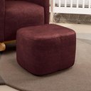 Ver imagem 2 de Puff Decorativo Orgânico para Sala Quarto Saori W01 Linho Bordo - Lyam Decor