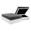 Ver imagem 1 de Cama Box Baú Casal + Colchão Ortopédico Kappesberg D40 Anatômico Grise + Base Crc Corano White