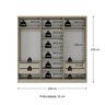 Guarda-roupa Casal 100% Mdf 6 Portas Brescia - 3