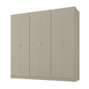 Ver imagem 2 de Guarda-Roupa Casal 100% MDF 6 Portas Brescia Bege/Panna
