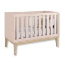 Ver imagem 3 de Quarto de Bebê Berço + Cômoda 6 Gvts Classic Pés em Madeira Natural Rosa