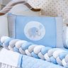 Kit Berço Trançado Menino 14 Peças Modelo Elefante Azul - 3