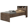 Cama Solteiro Baú Ravena 2 Gav Cafe Wood - Conquista Móveis - 2