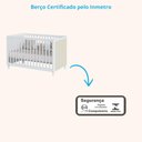 Ver imagem 6 de Berço Divicar Fofura Padrão Americano 2 em 1 Mini Cama Rattan - Branco