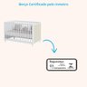 Berço Divicar Fofura Padrão Americano 2 em 1 Mini Cama Rattan - Branco - 6