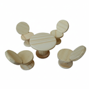 Ver imagem 1 de Miniatura de Mesa Redonda com Cadeiras Conjunto Decorativo