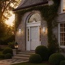 Ver imagem 6 de Jogo 6 Arandelas Luminária Branca para Parede Externa Jardim Lente Fosca Elegance Dital