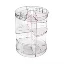 Ver imagem 2 de Prateleira Porta Maquiagem 4 Andares Organizador de Cosmeticos Giratorio Perfumes Suporte Acrilico