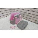 Ver imagem 4 de Bolsa de Cachorro Alça Almofada Removível Porta Caca Pet Transporte Mochila para Passeio G