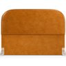 Cabeceira Cama Box Casal 140cm Lanna com Puff Recamier Doha W01 Couríssimo Whisky - Lyam Decor - 3