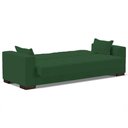 Ver imagem 3 de Sofá Cama Decorativo 210cm Beesley Veludo Verde - Gran Belo