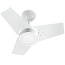 Ver imagem 1 de Ventilador de Teto Fit LED Plq 3 Pás Branco 220V Ventidelta