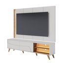 Ver imagem 2 de Painel TV 65" 217cm Bancada 2 Portas de Correr Pés Madeira Samira C04 - D'Rossi
