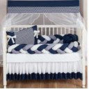 Ver imagem 1 de Kit Berço 11 Un Azul Marinho Segurança E Beleza Para O Berço